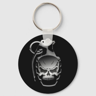 Skull Grenade Keychain