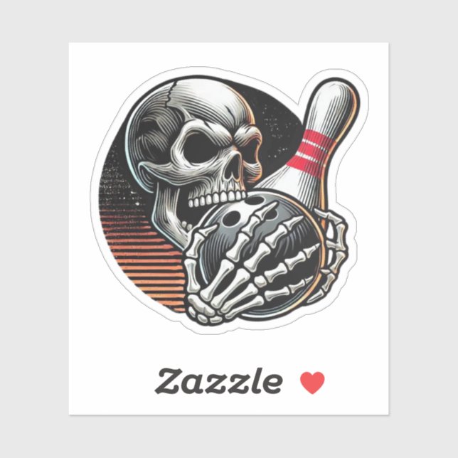 Skull Gripping Bowling Ball (Sheet)