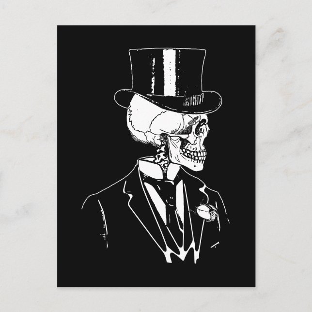Skull Groom Postcard (Front)
