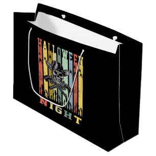 Skull Gun, Halloween Night Large Gift Bag