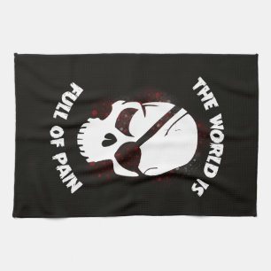 Skull Halloween Dark Black Scary Kitchen Towel