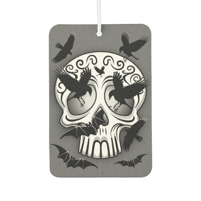 Skull Halloween Decorative Calaveras Air Freshener (Front)