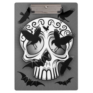 Skull Halloween Decorative Calaveras Clipboard