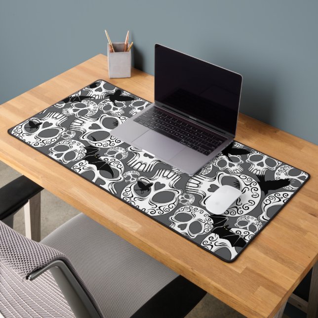Skull Halloween Decorative Calaveras Desk Mat (Office 2)