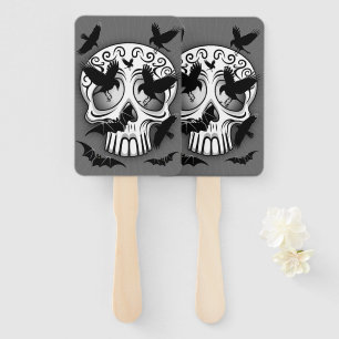 Skull Halloween Decorative Calaveras Hand Fan