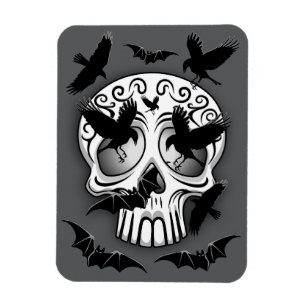 Skull Halloween Decorative Calaveras Magnet