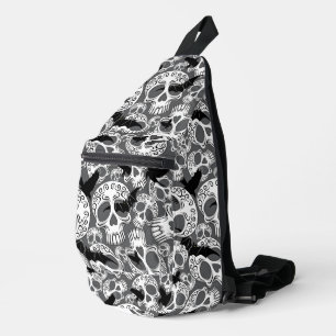 Skull Halloween Decorative Calaveras Sling Bag