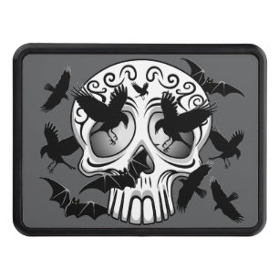 Skull Halloween Decorative Calaveras Trailer Hitch Cover