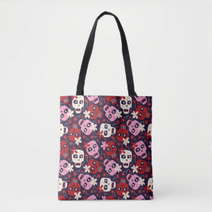 Skull Halloween Leggings Tote Bag