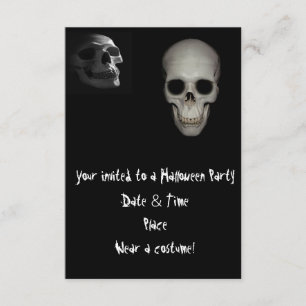 Skull Halloween Party Invitations