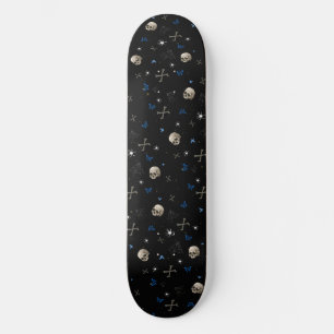 Skull Halloween Seamless Pattern Skateboard