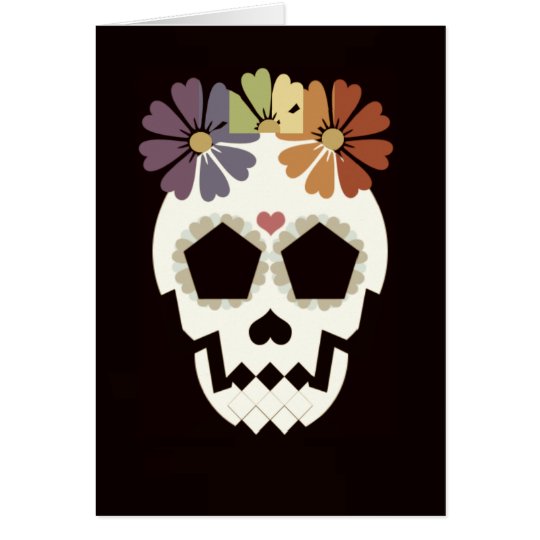 Skull "Happy Halloween!" Greeting Card