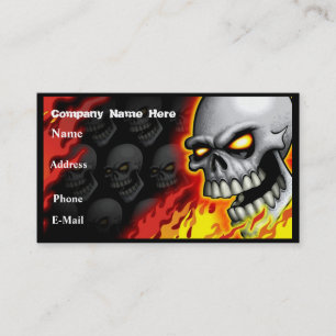 Skull Head Business Card Customizable
