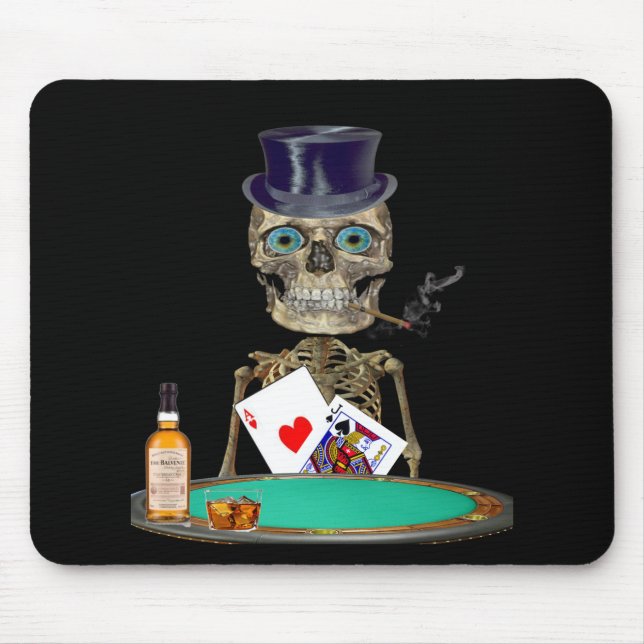 Skull head t-shirts mouse pad (Front)
