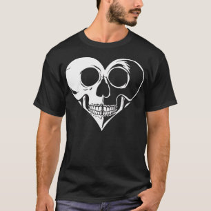 Skull Heart Aesthetic Pastel Goth Gothic Soft Grun T-Shirt