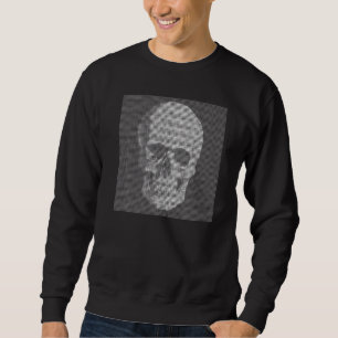 Skull Horror Pirats Op Polka Dots Rap Techno Prese Sweatshirt