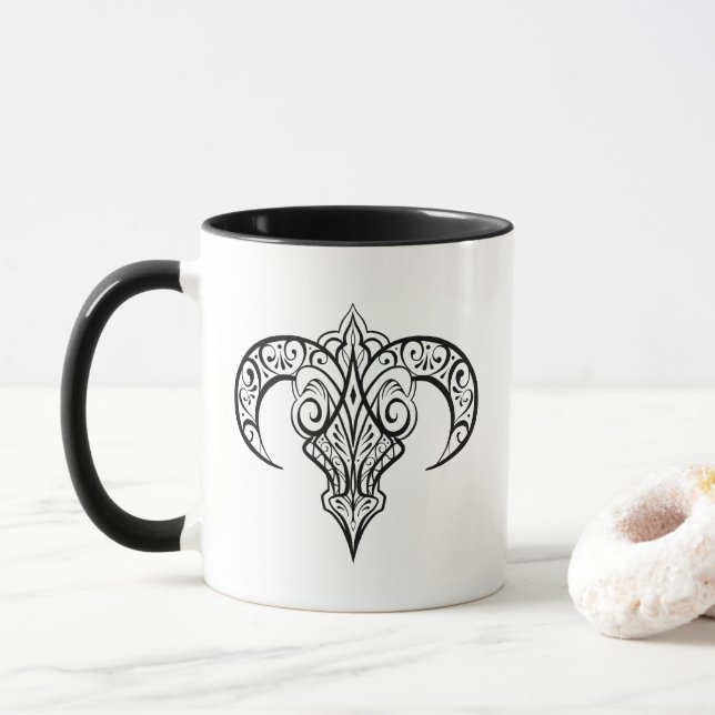 Skull Hot Beverage Mug (With Donut)