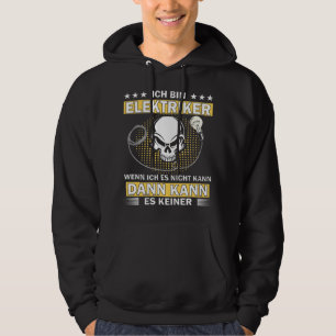 Skull I Am Electrician Hoodie
