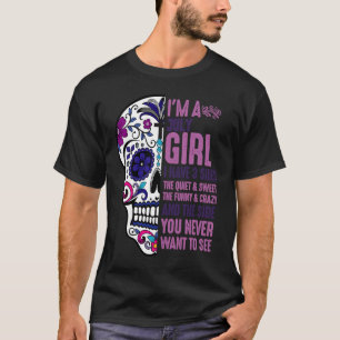 Skull I Have Three Sides 3 July GIrl Mexican Sugar T-Shirt