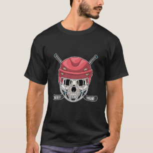 Skull Ice hockey Ice hockey stick T-Shirt