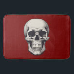 Skull Illustration Bath Mat<br><div class="desc">Fantasy Rock Punk Heavy Metal Art - Skull Skeleton - Digital Fantasy Art</div>