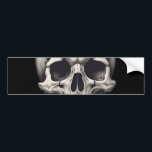 Skull Illustration Bumper Sticker<br><div class="desc">Fantasy Rock Punk Heavy Metal Art - Skull Skeleton - Digital Fantasy Art</div>
