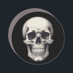 Skull Illustration Car Magnet<br><div class="desc">Fantasy Rock Punk Heavy Metal Art - Skull Skeleton - Digital Fantasy Art</div>
