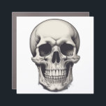 Skull Illustration Car Magnet<br><div class="desc">Fantasy Rock Punk Heavy Metal Art - Skull Skeleton - Digital Fantasy Art</div>