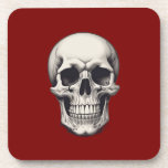Skull Illustration Coaster<br><div class="desc">Fantasy Rock Punk Heavy Metal Art - Skull Skeleton - Digital Fantasy Art</div>