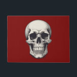 Skull Illustration Doormat<br><div class="desc">Fantasy Rock Punk Heavy Metal Art - Skull Skeleton - Digital Fantasy Art</div>
