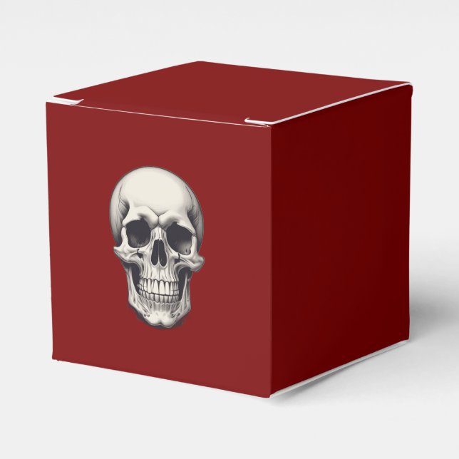 Skull Illustration Favor Box (Front Side)