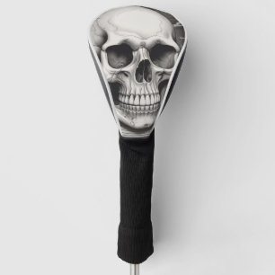 Skull Illustration Golf Head Cover