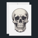 Skull Illustration Holiday Card<br><div class="desc">Fantasy Rock Punk Heavy Metal Art - Skull Skeleton - Digital Fantasy Art</div>