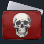 Skull Illustration Laptop Sleeve<br><div class="desc">Fantasy Rock Punk Heavy Metal Art - Skull Skeleton - Digital Fantasy Art</div>
