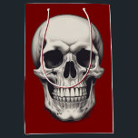 Skull Illustration Medium Gift Bag<br><div class="desc">Fantasy Rock Punk Heavy Metal Art - Skull Skeleton - Digital Fantasy Art</div>