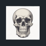 Skull Illustration Napkin<br><div class="desc">Fantasy Rock Punk Heavy Metal Art - Skull Skeleton - Digital Fantasy Art</div>