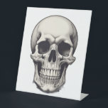 Skull Illustration Pedestal Sign<br><div class="desc">Fantasy Rock Punk Heavy Metal Art - Skull Skeleton - Digital Fantasy Art</div>