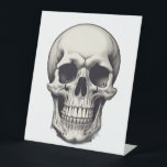 Skull Illustration Pedestal Sign<br><div class="desc">Fantasy Rock Punk Heavy Metal Art - Skull Skeleton - Digital Fantasy Art</div>