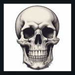 Skull Illustration Poster<br><div class="desc">Fantasy Rock Punk Heavy Metal Art - Skull Skeleton - Digital Fantasy Art</div>