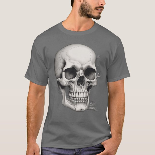 Skull Illustration T-Shirt (Front)