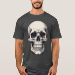 Skull Illustration T-Shirt<br><div class="desc">Fantasy Rock Punk Heavy Metal Art - Skull Skeleton - Digital Fantasy Art</div>