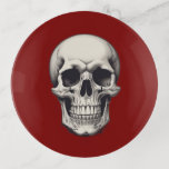 Skull Illustration Trinket Trays<br><div class="desc">Fantasy Rock Punk Heavy Metal Art - Skull Skeleton - Digital Fantasy Art</div>