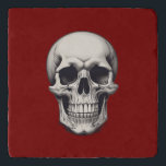 Skull Illustration Trivet<br><div class="desc">Fantasy Rock Punk Heavy Metal Art - Skull Skeleton - Digital Fantasy Art</div>