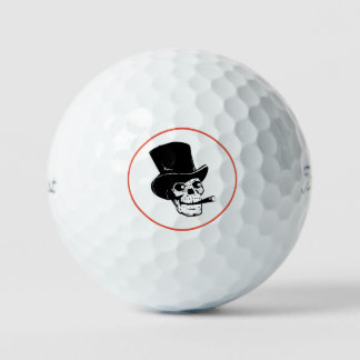 SKULL IN A TOP HAT CUSTOM GOLF BALL