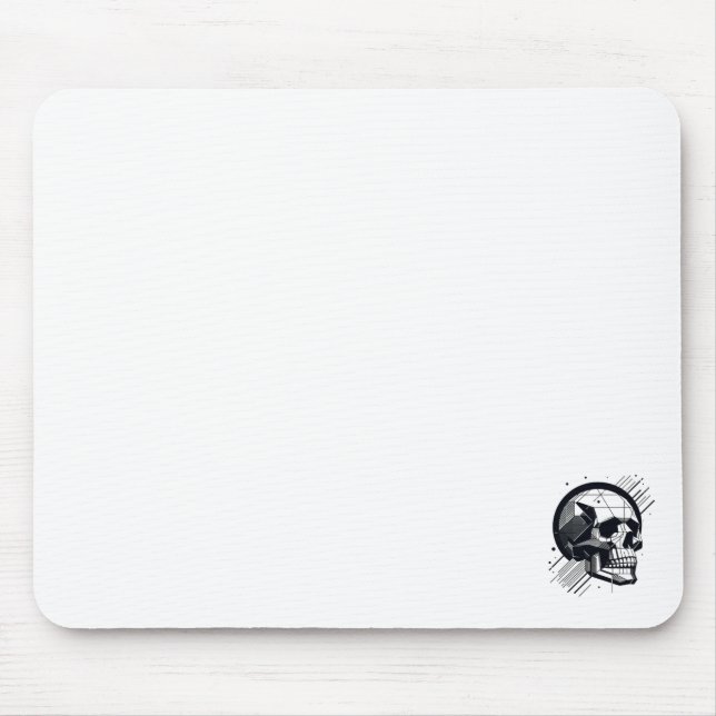 Skull in different styles 34 mouse pad (Front)