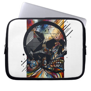 Skull in different styles 39 laptop sleeve
