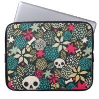 Skull in flowers