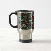 Skull in flowers