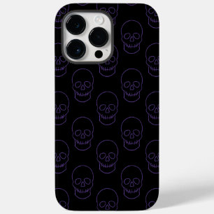 Skull in Purple and Black Case-Mate iPhone 14 Pro Max Case