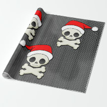 Skull in Santa Cap Goth